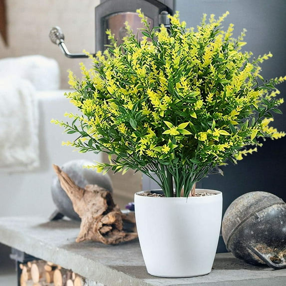 Yonrjhukm Outdoor Artificial Plants, Hanging Fake Flowers for Garden, Porch, Patio, Home, and Wedding Decorations, Sunproof Faux Plants for Indoor and Outdoor Use