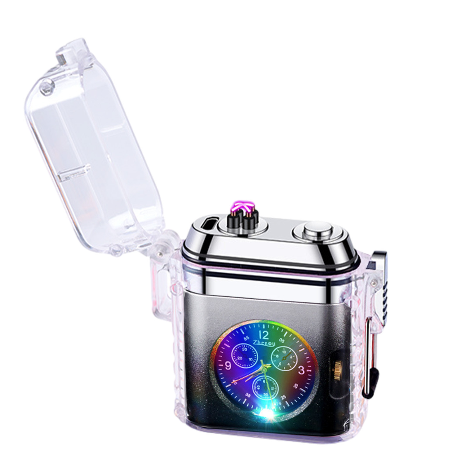 Yonrjhukm Outdoor Windproof Lighter Electric Lighters USB Rechargeable