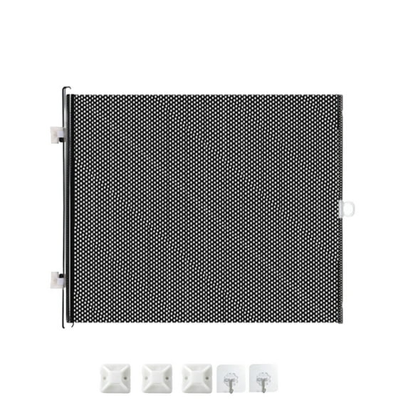 Yonrjhukm PVC No-Punch Pet Fence, Jump Proof Partition Fence, Retractable Cat Barrier, Strong Clips, Easy Installation Pet Door Stop for Dogs and Cats