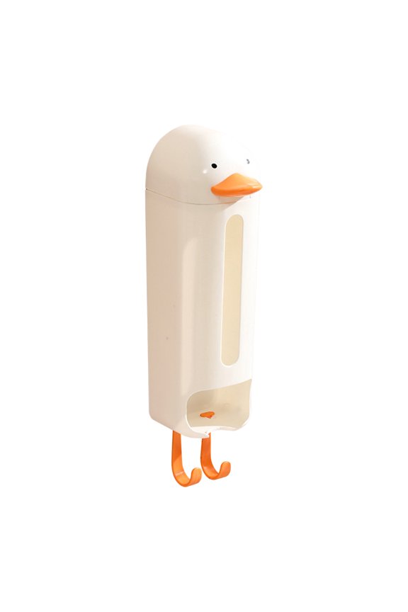 Penguin Storage Box for Socks and Underwear, Wall Mounted Organizer, Multifunctional Cling Film and Kitchen Garbage Bag Holder, Easy Installation and Cleaning