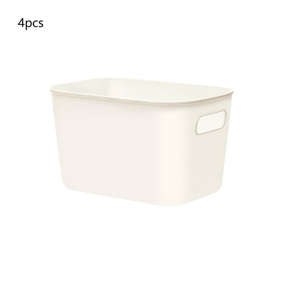 Yonrjhukm Plastic Storage Box Set, Durable Storage Bins for Books, Clothes, Snacks, and Toys, Convenient Stackable Storage Solutions for Home and Dormitory