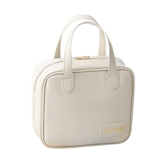 Yonrjhukm Portable Makeup Bag, Large Capacity Cosmetic Storage Bag, Travel-Friendly Makeup Organizer, Versatile Makeup Case for Brushes and Cosmetics