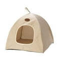 thumbnail image 1 of Yonrjhukm Portable Pet Teepee for Cats, Outdoor Cat Tent, Cozy Indoor Shelter, Breathable Fabric, Easy Setup Cat House, Durable Pet Products for Indoor and Outdoor Use, 1 of 2
