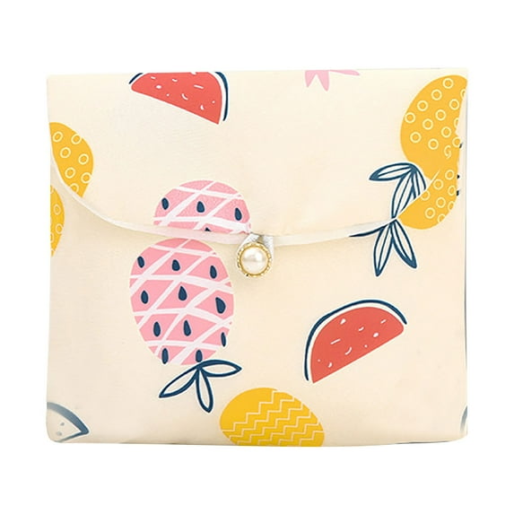 Yonrjhukm Portable Sanitary Napkin Storage Bag, Multi-functional Organizer for Menstruation, Girls, Compact, Waterproof, Easy to Carry for Panty Liners & Wet Wipes