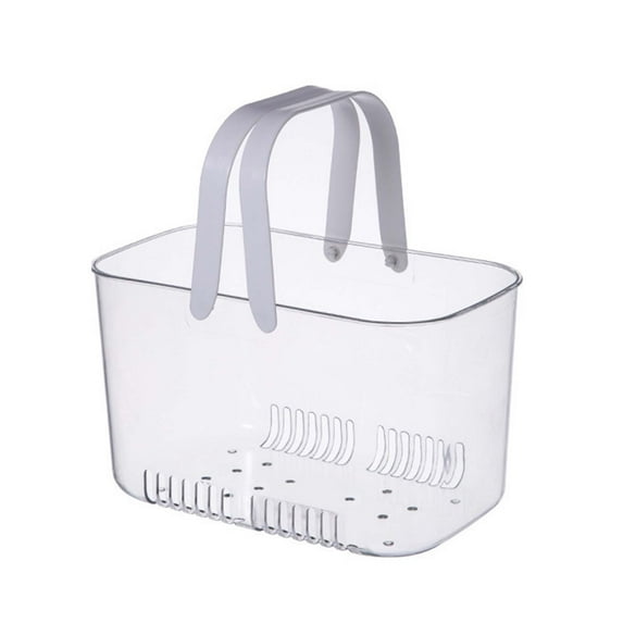 Yonrjhukm Portable Shower Organizer Caddy, Plastic Storage Basket with Handles for Bathroom, Kitchen, Dorm, Multi-Purpose Bin for Towels, Toiletries, and More