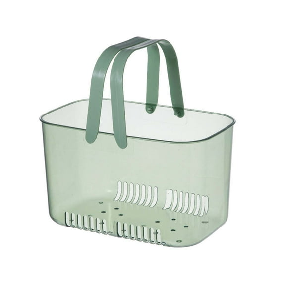 Yonrjhukm Portable Shower Organizer Caddy, Plastic Storage Basket with Handles for Bathroom, Kitchen, Dorm, Multi-Purpose Bin for Towels, Toiletries, and More