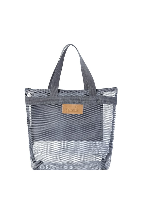 Portable Travel Beach Bag, Mesh Shower Caddy for Gym & Outdoor, Quick Dry Toiletries Organizer, Lightweight Storage Bag for Camping & Swimming