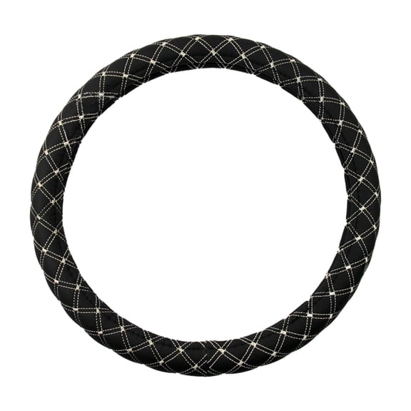 Yonrjhukm Premium Car Steering Wheel Cover, Universal 38cm, Enhanced Grip Non-Slip Artificial Leather, Comfortable & Breathable, Stylish Carbon Fiber Design, Durable Protection for All Seasons