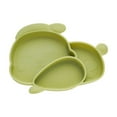 thumbnail image 1 of Yonrjhukm Rabbite Shaped Silicone Divided Dinnerware Set, Multifunctional Children's Non-Slip Tableware, Easy to Clean, Dishwasher & Microwave Safe, Soft Material, Unique Design, 1 of 6