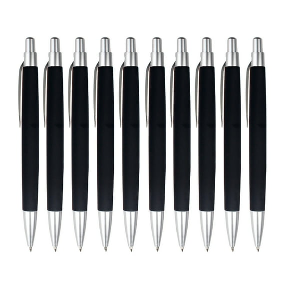 Yonrjhukm Retractable Ballpoint Pens, Smooth Writing Blackness Ink, Comfortable Grip, Ideal for Office Home Use, Perfect for Note-Taking and Everyday Writing