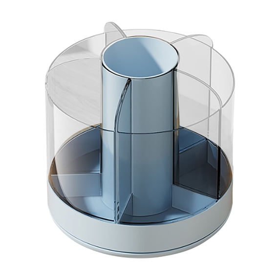 Yonrjhukm Rotary Makeup Brush Storage Container, Elegant Desktop Pen Holder, Large Capacity for 60 Brushes, Easy to Clean, 360° Rotation, Perfect Gift for Loved Ones