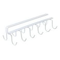 thumbnail image 1 of Yonrjhukm Under Shelf Mug Rack, Wall Mounted Coffee Cup Holder, Storage Rack with Hooks for Cabinet, Kitchen Accessories Organizer, Space-Saving Rack for Mugs and Utensils, 1 of 6