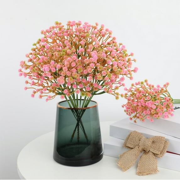 Yonrjhukm Simulated Babysbreath Fake Flowers, Home, Wedding, and Hotel Decoration Props, Realistic and Low Maintenance Artificial Flowers for Indoor and Outdoor Use