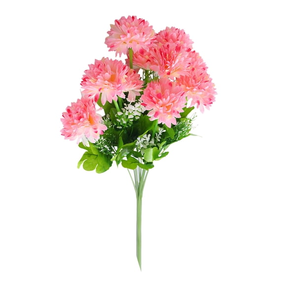 Yonrjhukm Simulation Chrysanthemum Bouquet, Artificial Silk Flower Decoration for Wedding, Party, and Home, Vibrant Silk Ornaments for Indoor and Outdoor Use, No Maintenance Required