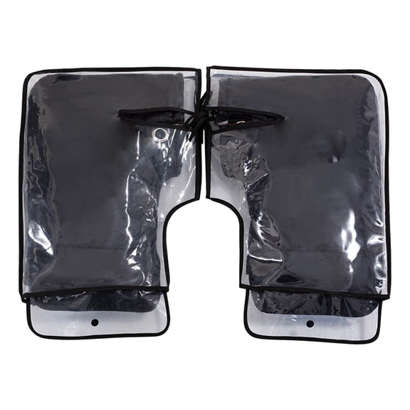 Yonrjhukm Snowmobile Handlebar Muffs, Windproof Motorcycle Hand Gloves with Thick Velvet Lining, Reflective Strips, and Easy Installation for Cold Weather Riding and Protection