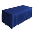 thumbnail image 1 of Yonrjhukm Solid Color Table Skirt for Conferences and Weddings, Decorative Polyester Tablecloth, Wrinkle-Free Ruffled Design for Banquets and Events, 1 of 6
