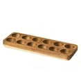 thumbnail image 1 of Yonrjhukm Solid Wood Egg Storage Box, Acacia Wood Egg Trough Tray with Detachable Tray, Multi-Functional Storage Rack for Kitchen, Exquisite Craftsmanship, Hygienic Design, 1 of 1