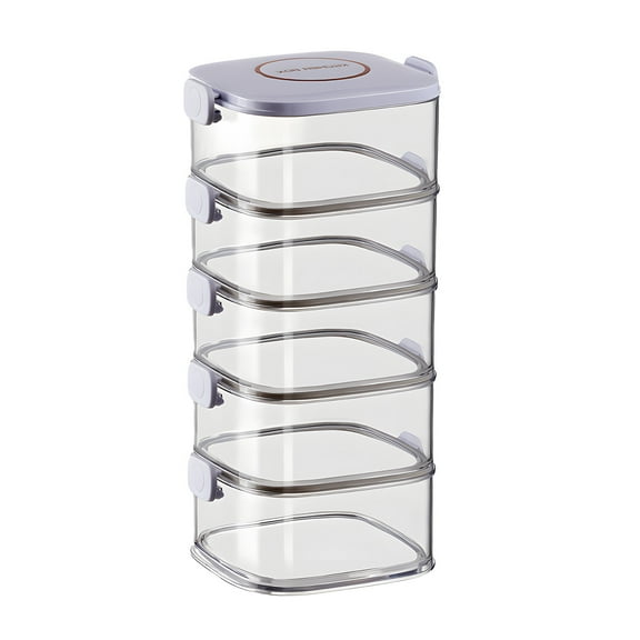 Yonrjhukm Spice Organizer, Kitchen Storage Box, Sealed Jar for Condiments and Seasonings, Detachable and Portable Design, Space-Saving Solution for Home and Office