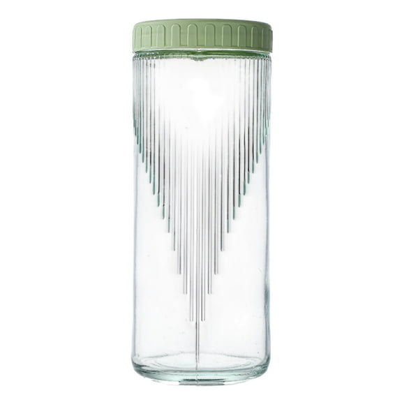 Yonrjhukm Stackable Glass Storage Jar with Airtight Seal for Snacks, Dried Fruits, and Spices, Durable Paw-Shaped Design, Clear Food Canister for Kitchen Organization