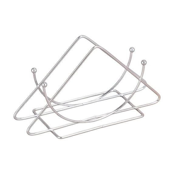 Yonrjhukm Stainless Steel Napkin Rack, Semicircular Paper Towel Holder for Kitchen, Dining Table, Restaurant, Space-Saving Vertical Design, Easy Dispensing, Modern Aesthetic