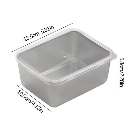 Yonrjhukm Stainless Steel Preservation Box, Multi-purpose Kitchen Storage Container with Lid, Airtight Food Storage for Fruits, Vegetables, Baking, Cooking Preparation