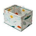 thumbnail image 1 of Yonrjhukm Steel Frame Storage Box for Home Kitchen, Desktop Organizer Basket, Foldable Snack and Cosmetics Storage, Durable PVC and Nylon Mesh Design, Ample Capacity, 1 of 4