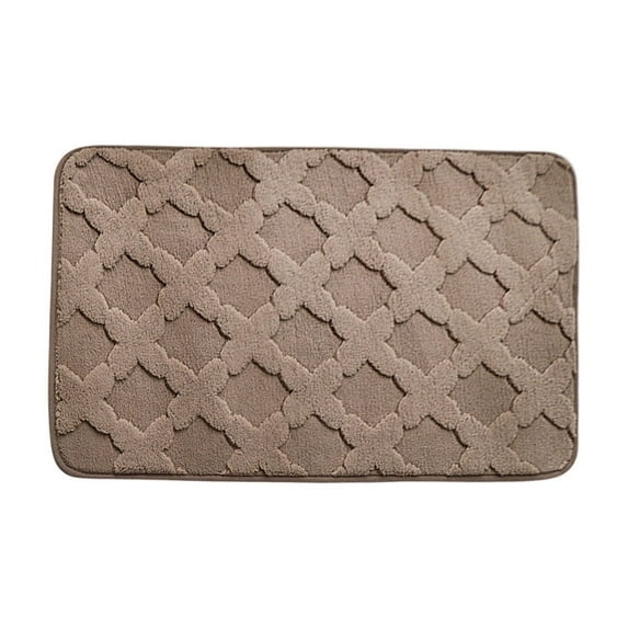 Yonrjhukm Thick Absorbent Bathroom Mats, Non-Slip Plush Toilet Mats, Soft Velvet Carpet for Home, Luxury Floor Rugs for Bedroom, Restroom, and Door Welcome Mat