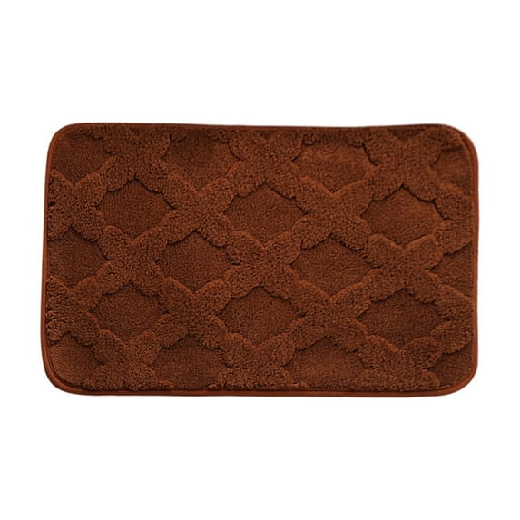 Yonrjhukm Thick Absorbent Bathroom Mats, Non-Slip Plush Toilet Mats, Soft Velvet Carpet for Home, Luxury Floor Rugs for Bedroom, Restroom, and Door Welcome Mat
