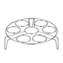 Yonrjhukm Thickened Stainless Steel Steaming Rack, Versatile Kitchen Multifuntional Holder for Eggs, Plates, and Bowls, Sturdy, Space-Saving Design, Easy to Clean and Dishwasher Safe