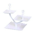 thumbnail image 1 of Yonrjhukm Tiered Dessert Stand for Party, Wedding, and Home Decor, Clear Plastic Snack Rack for Fruit, Cakes, and Appetizers, Elegant Serving Tray for Events and Gatherings, 1 of 6