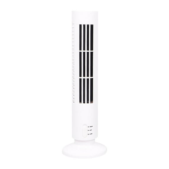 Yonrjhukm Tower Fan Bladeless USB Mini Vertical Fan, Compact Space-Saving Cooling Fan with Adjustable Speed, Safe Design, Ideal for Home and Office Use