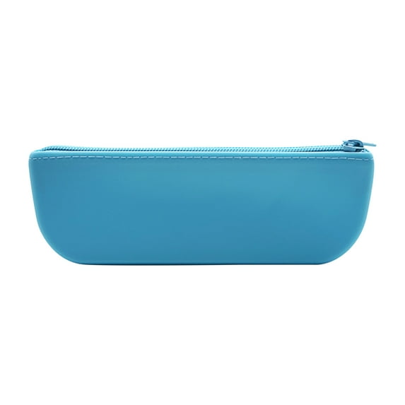 Yonrjhukm Translucent Pen Bag, Pencil Case, Makeup Brush Storage, Clear Zippered Pouch, Multi-Purpose Travel Bag for Stationery, Cosmetics, and Toiletries