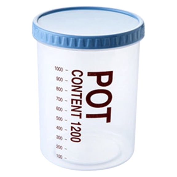Yonrjhukm Transparent Food Storage Can, Food Grade Plastic Sealed Storage Container for Grains, Snacks, Fruits, and Vegetables, Easy Clean, Tightly Sealed, Clear Scale