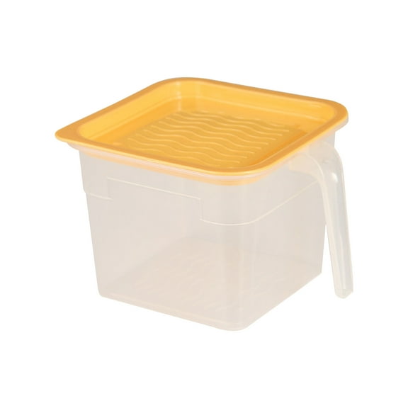 Yonrjhukm Transparent Plastic Refrigerated Storage Box for Vegetables and Fruits, Multi-Purpose Food Organizer with Lid, Kitchen and Pantry Storage Solution, Easy to Clean and Transport