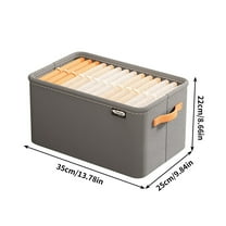 Yonrjhukm Trouser Storage Organizer, Layered Clothes Storage Box, Versatile Folding Clothing Bin for Home Closet, Pants Organizer for Neat Wardrobe Management