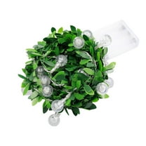 Yonrjhukm Vine String Lights, [1 Pack] Ivy Decor Maple Leaf Garland Wreath Hanging lamp with 10 LED, Fairy Night Lights for Home, Room, Bedroom, Wall Decoration (6.56 FT, Battery Powered)