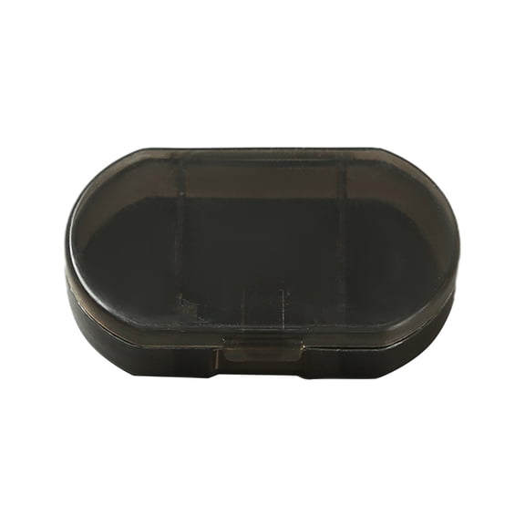 Yonrjhukm Vitamin Organizer, Compact Portable Vitamin Storage Box with Three Compartments for Morning Noon and Night, Transparent Design to Keep Vitamins Dry