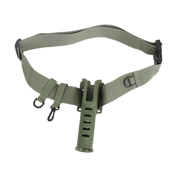 Yonrjhukm Waist Rod Holder Belt, Portable Fishing Rod Pole Inserter, Adjustable Fishing Rod Bracket Belt, Waist Rod Rack for Outdoor Fishing