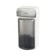 thumbnail image 1 of Yonrjhukm Wall-Mounted Makeup Brush Organizer with Four Compartments, Rotating Storage Solution for Brushes and Cosmetics, No Drilling Needed, Transparent Plastic Design, 1 of 7