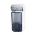 thumbnail image 1 of Yonrjhukm Wall-Mounted Makeup Brush Organizer with Four Compartments, Rotating Storage Solution for Brushes and Cosmetics, No Drilling Needed, Transparent Plastic Design, 1 of 6