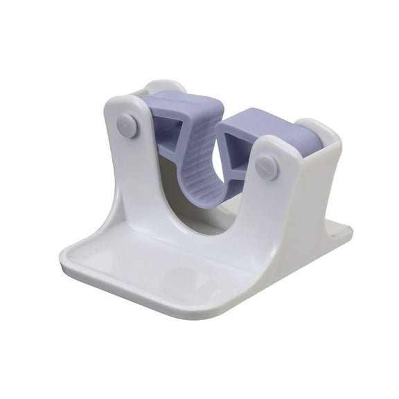 Yonrjhukm Wall Mounted Mop Holder, Adhesive Mop Rack for Bathroom and Kitchen, Space-Saving Storage Solution for Mops, Brooms, and Cleaning Tools, Sturdy and Easy to Use