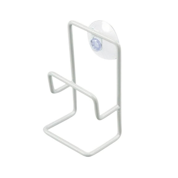 Yonrjhukm Wrought Iron Sink Sponge Storage Rack, Kitchen Draining Rack for Dishwashing Rags, Suction Cup Hanger, Space-Saving Organizer with Quick Drainage Design