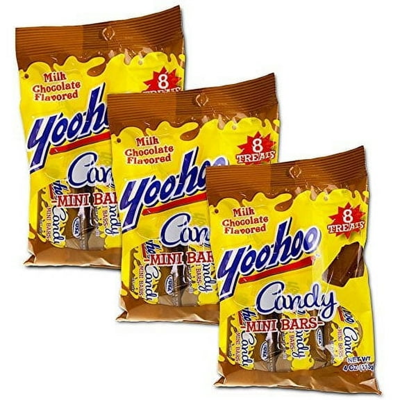 Yoo-hoo Candy Mini Bars 4 oz bag (3 bags 12 oz total)
