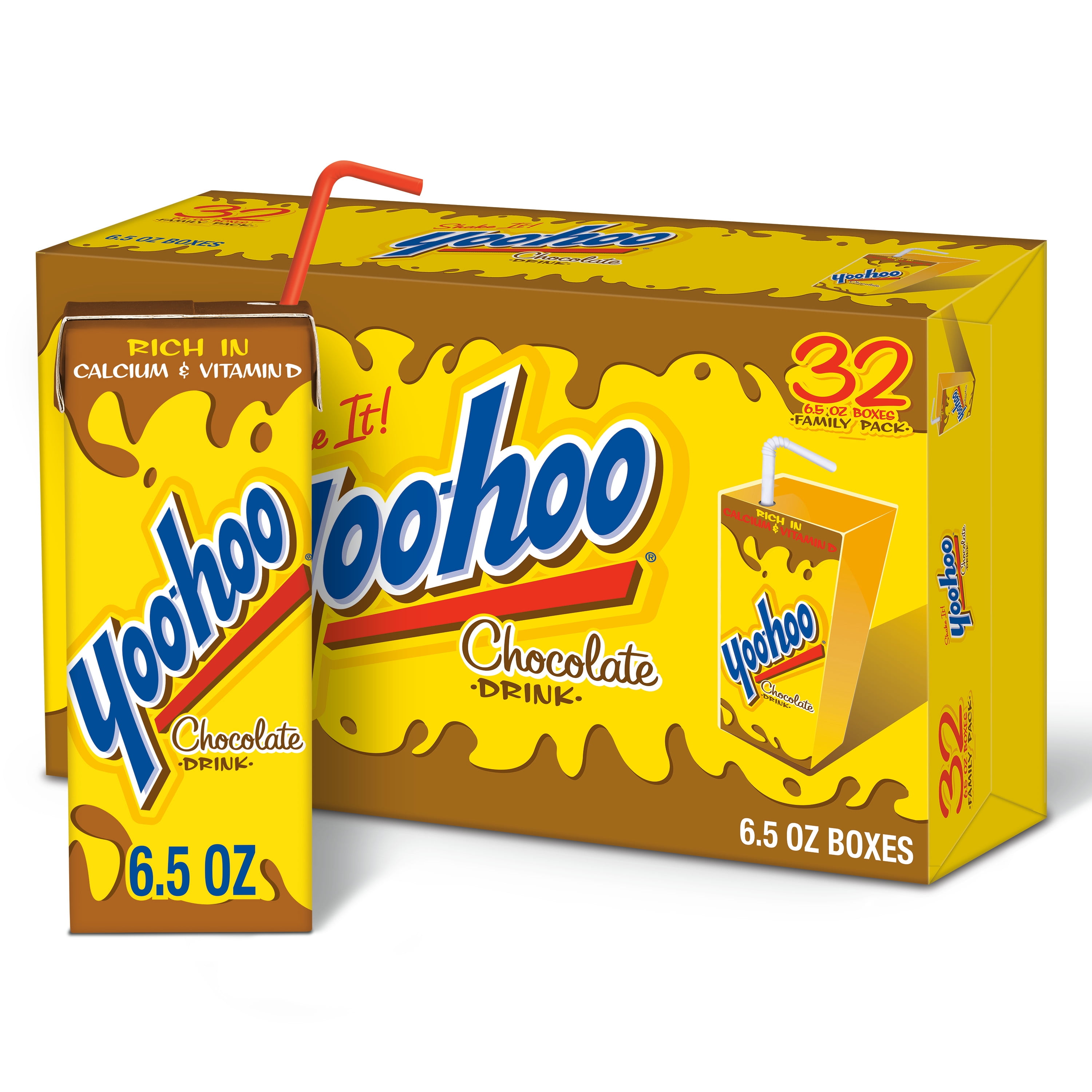 Yoohoo Chocolate Drink, 6.5 fl oz boxes, 32 pack