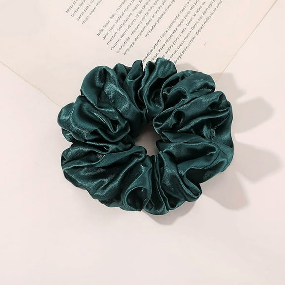YooGuoGuo 14CM Oversized Big Satin Silk Hair Scrunchies Pure Color Luxury Women Elastic Hair Bands Hair Ties Rubber Band Hair Accessories