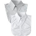 thumbnail image 1 of YooGuoGuo 2 Packs Cotton Fake Collar Detachable Dickey Collar Blouse Half Shirts Faux False Collar for Women & Girls Favors, 1 of 3
