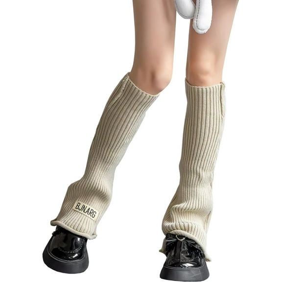 YooGuoGuo 2 Pairs Womens Leg Warmers Thick Fashion 80s Ribbed Knitted Cotton Leg Warmers Socks for Women Winter Socks