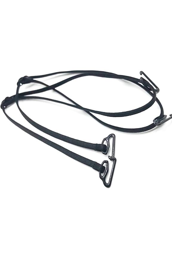 4 Pairs Women Bra Shoulder Strap Adjustable - Nylon Bra Replacement Strap Elastic Bra Strap Accessory(Red, Black, White, Beige)