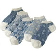 thumbnail image 1 of YooGuoGuo 5/10 Pairs Embroidered Floral Design Socks for Women Girls Combed Cotton Ankle Socks, 1 of 6