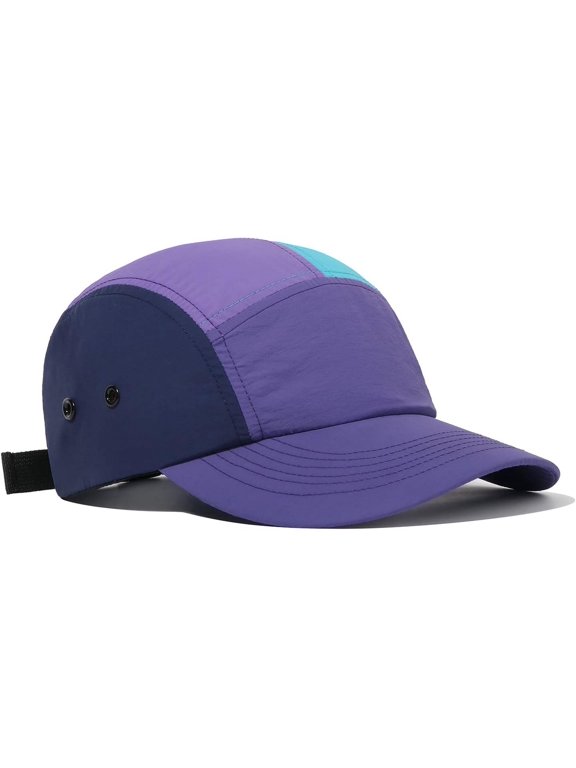 5 Panel Cap Waterproof Trucker Cap Curved Bill Baseball Cap Dad Cap Color-Blocked Hat Summer Breathable Outdoor Cap